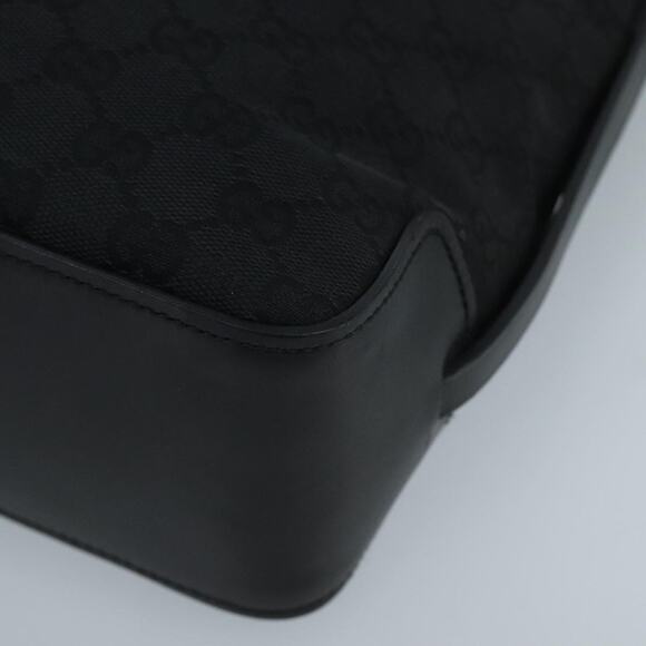 GUCCI GG Canvas Tote Bag Black Silver - Picture 10 of 16